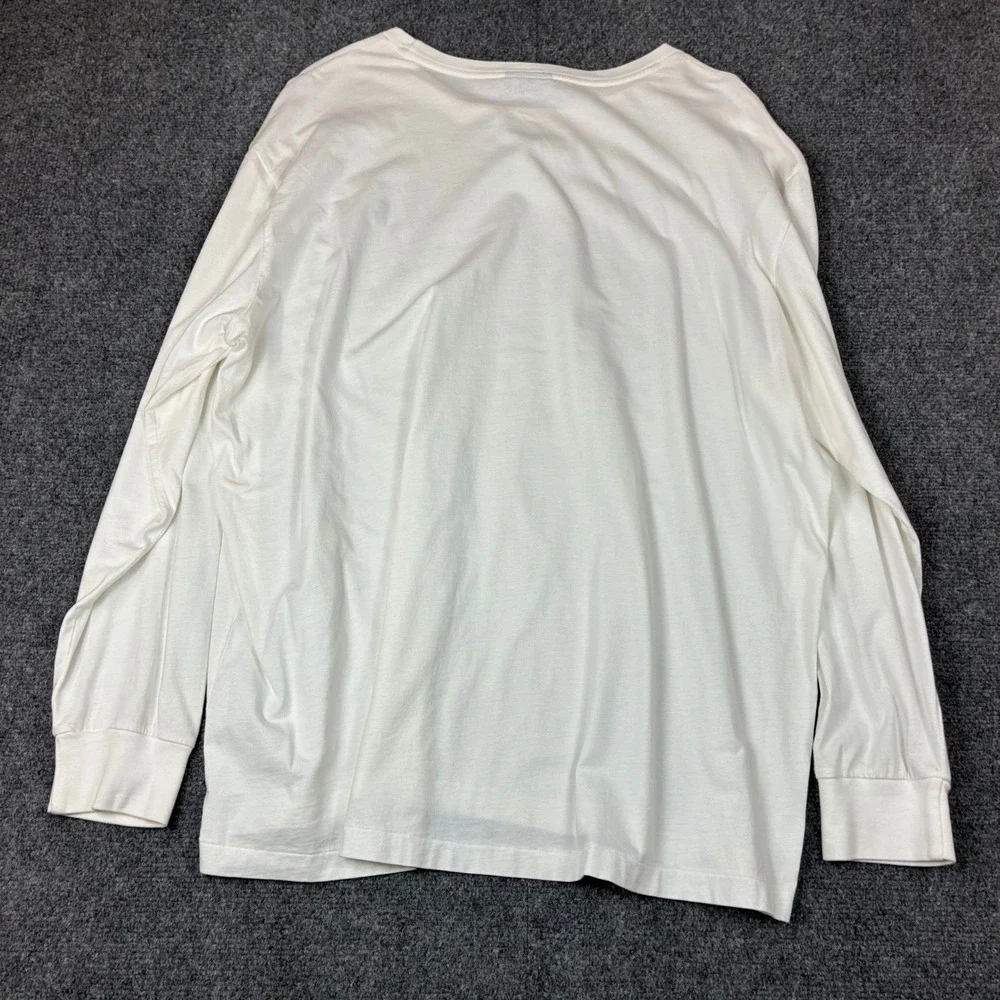 Polo Ralph Lauren Mens XXL White Long Sleeve T-Shirt Cotton Pony Logo Classic